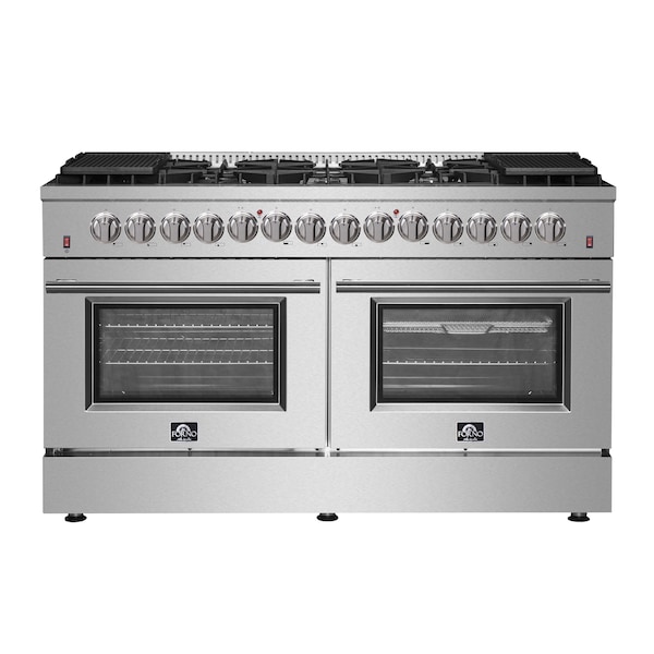 Forno Galiano Gold Professional 60In. Freestanding Dual Fuel Range FFSGS6156-60 - main